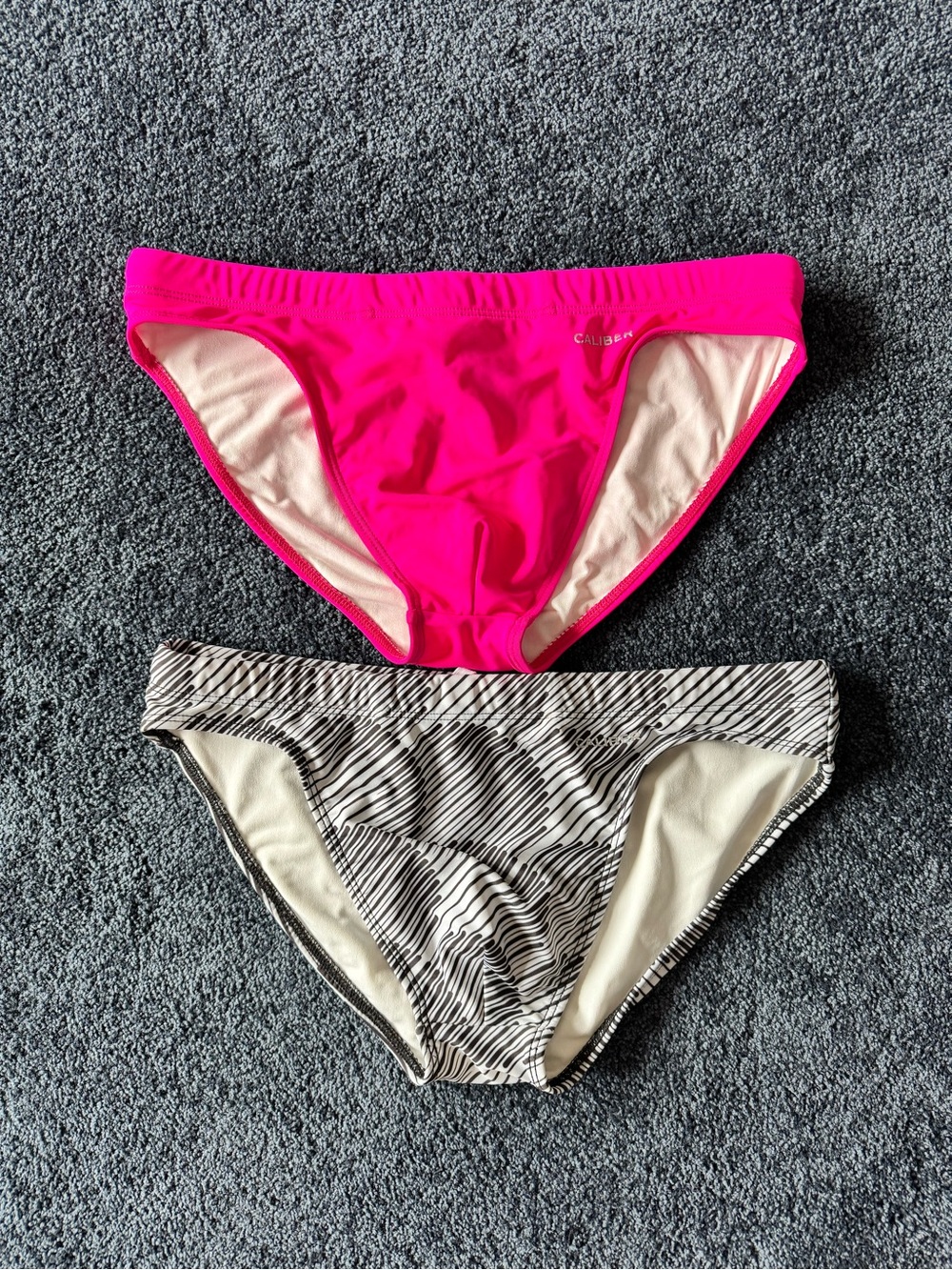 Men's Caliber Swim Brief Bundle - Deep Pink/Black Eclipse
